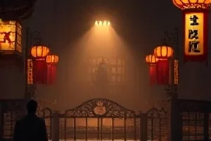 年代温情剧《山海邮差》剧照，山道上的绿色邮包与自行车
